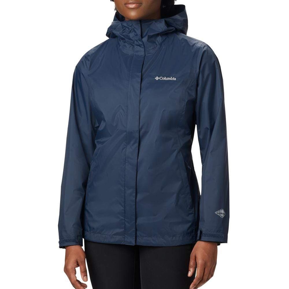 COLUMBIA Rain Coat, Navy Sized Medium